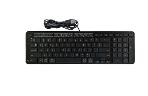 Contour Design Balance Keyboard BK - Wired Full-Size QWERTY USB Keyboard - Black