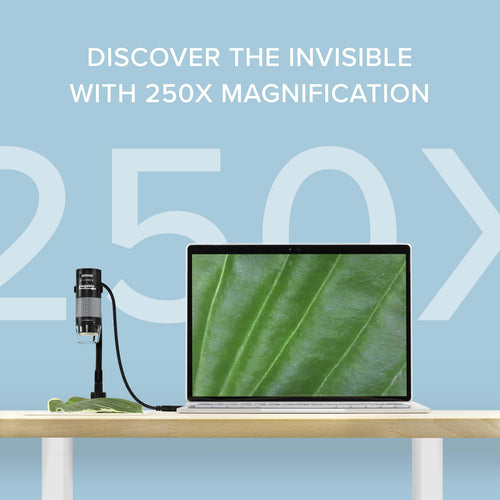 Digital Microscope 250x Magnification 2MP Plugable Technologies USB-C Compatible