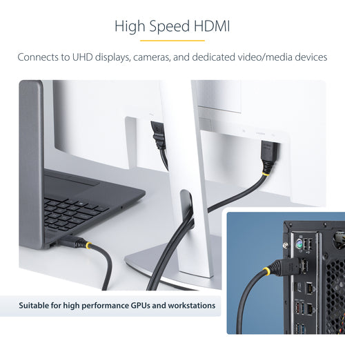 HDMI Cable StarTech.com HDMI2-CABLE-4K60 1ft 4K 60Hz HDR10