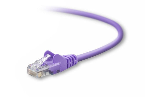Belkin Cat5e, 14ft, 1 x RJ-45, 1 x RJ-45, Purple networking cable