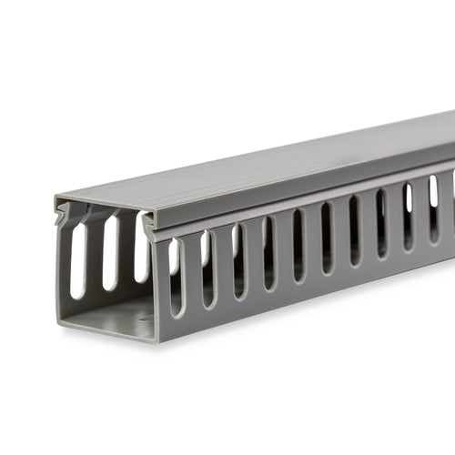 Cable Management Duct StarTech 2x2in PVC Open Slot TAA Compliant Grey