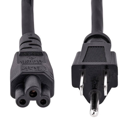 Power Cable StarTech.com PXT101NB3S 6ft NEMA 5-15P C5 Clover Leaf