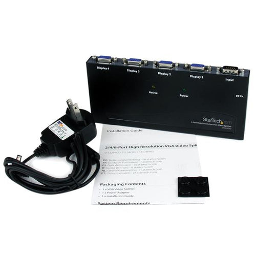 VGA Video Splitter StarTech.com ST124PRO 4-Port 2048x1536 350MHz