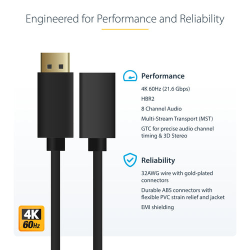 StarTech.com DP2MDPMF3 DisplayPort cable