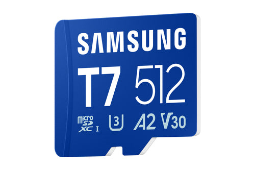 Memory Card Samsung T7 512GB Class 10 UHS-I 170MB/s MicroSDHC - MB-MB512T/WW