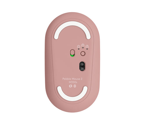 Logitech Pebble M350s Wireless Mouse 4000 DPI Bluetooth Ambidextrous Pink