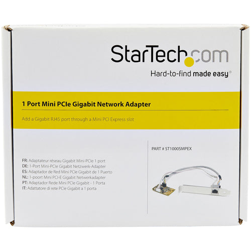 Network Card StarTech.com ST1000SMPEX Gigabit Ethernet Mini PCI Express 1000 Mbit/s