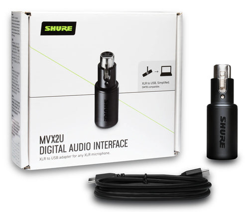 Shure MVX2U recording audio interface