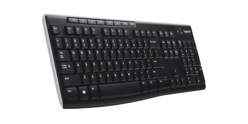 Logitech Wireless Keyboard K270 Full-size AZERTY Black RF Wireless