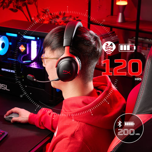 HyperX Cloud III S Wireless Black-Red Gaming Headset