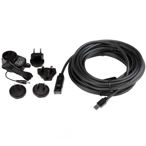 USB Cable StarTech.com USB 3.0 Active Extension 10m 5Gbps M/F - USB3AAEXT10M