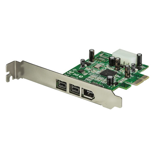 FireWire Card Adapter 3 Port PCIe 1394 800/400 Green Texas Instruments