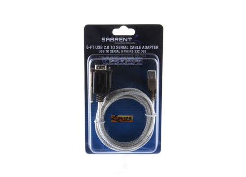 Serial Cable Sabrent CB-FTDI USB Type-A DB-9 Male 1.8m