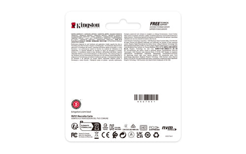 NVMe M.2 SSD Kingston Technology NV3 1TB 6000MB/s M.2 2230 - SNV3SM3/1T0