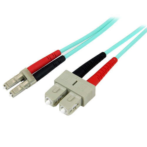 Fibre Optic Cable StarTech.com A50FBLCSC1 1m OM3 Multimode LC/SC 100G