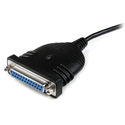 USB to DB25 Parallel Printer Adapter Cable 6ft M/F Black