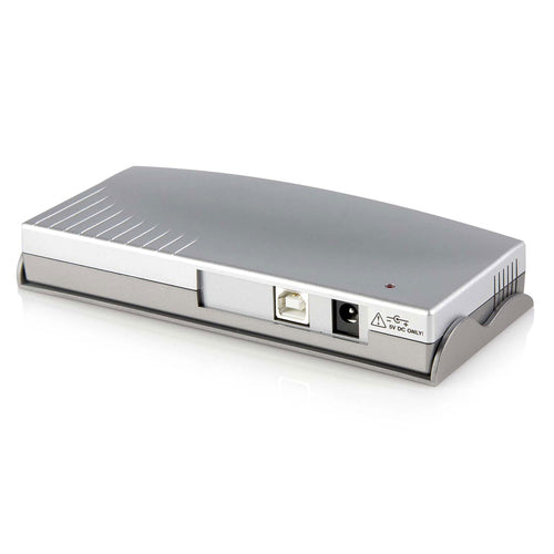 8 Port USB to RS232 Serial Adapter Hub Silver Plastic USB 2.0 Type-B