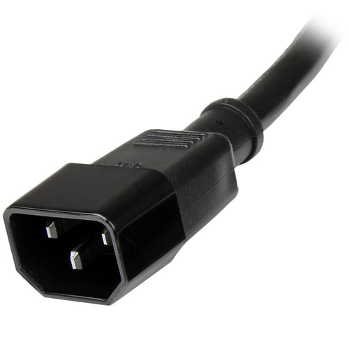 Power Cable StarTech.com PXT1002 2ft C14 to C13 10A 125V UL Listed