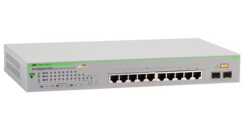 Network Switch Allied Telesis AT-GS950/10PS V2-50 Gigabit PoE Rack Mount - AT-GS950/10PS V2-50