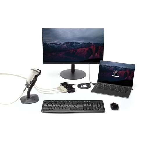 USB to DB9 RS232 Adapter Hub StarTech.com ICUSB2324I 4-Port