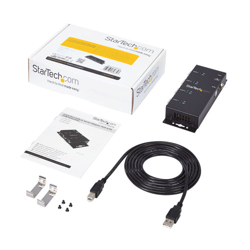 USB to DB9 RS232 Adapter Hub StarTech.com ICUSB2324I 4-Port