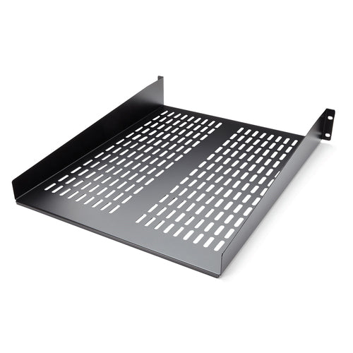 StarTech.com 2U Vented Rack Shelf - 22" Deep Heavy Duty Steel Tray