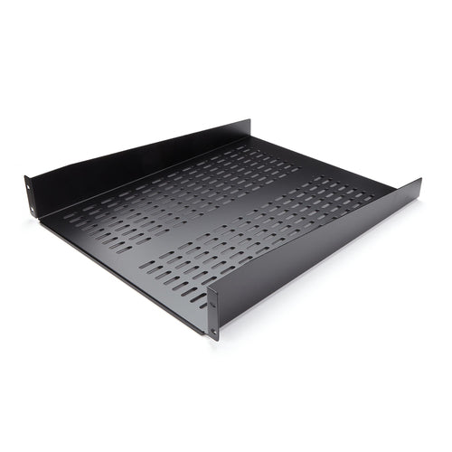 StarTech.com 2U Vented Rack Shelf - 22" Deep Heavy Duty Steel Tray