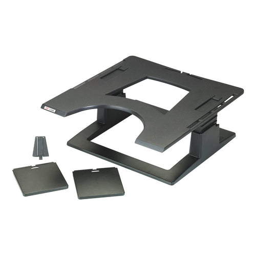 3M FT510091687 Ergonomic Laptop Stand - Black Plastic - Comfortable Viewing Angle