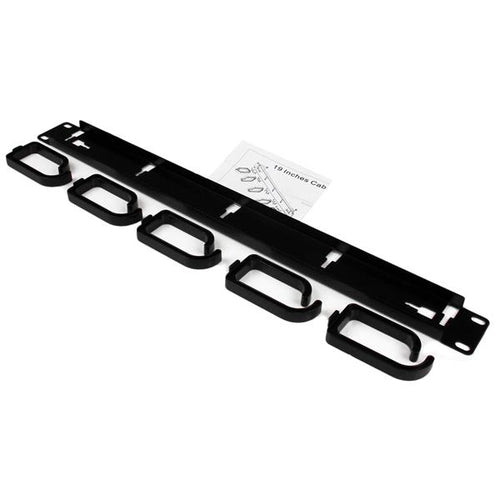 Cable Management Panel StarTech.com CABLMANAGER2 1U 19in Steel Black - CABLMANAGER2