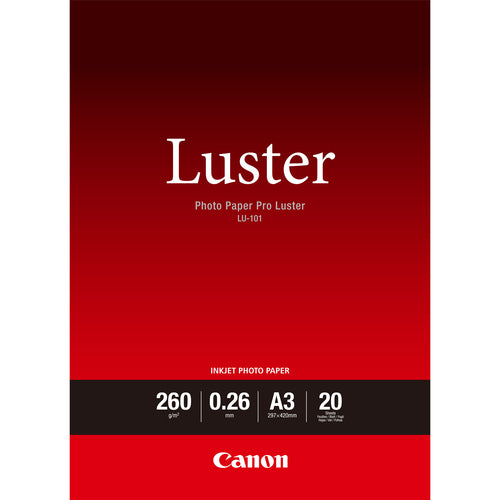 Photo Paper Canon LU-101 Luster Pro A3 260 g/m² Satin 20 Sheets - 6211B007