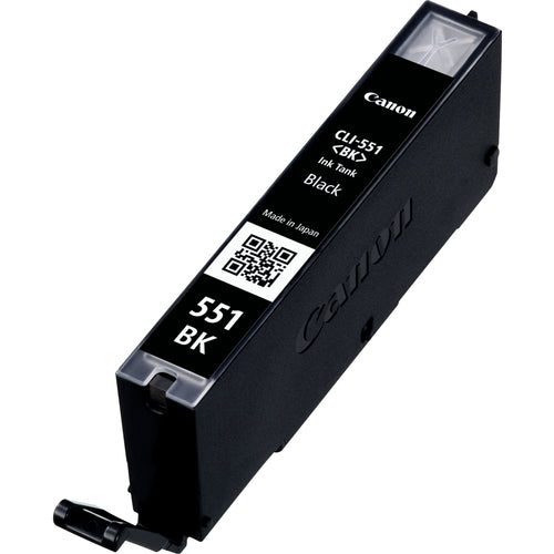 Ink Cartridge Canon CLI-551BK Black Dye-based Standard Yield 495 Pages - 6508B001