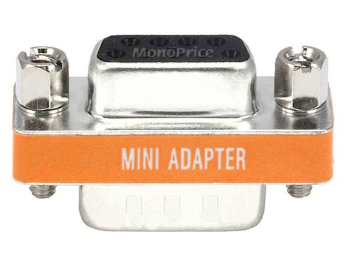 Monoprice RS-232 DB9 Cable Gender Changer Silver