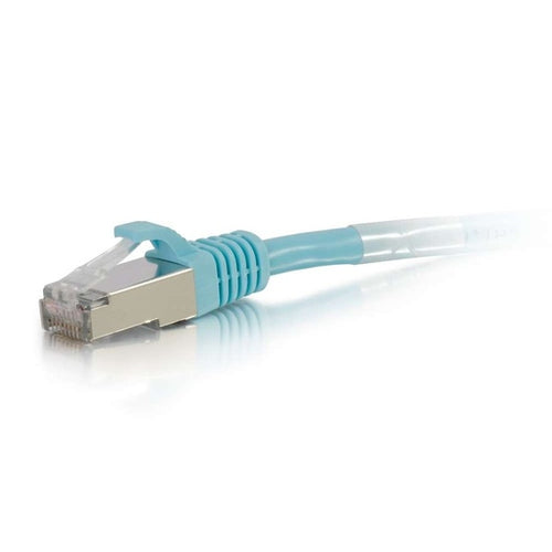 25ft Cat6a Networking Cable S/FTP RJ-45 Aqua Color