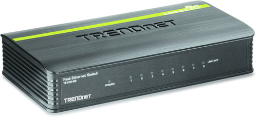 8-Port Unmanaged Ethernet Switch 10/100Mbps Trendnet TE100-S8