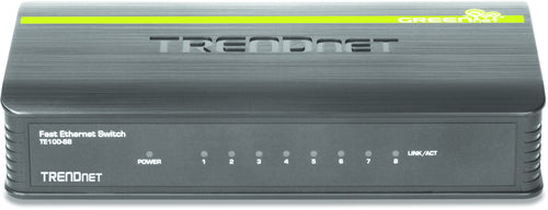 8-Port Unmanaged Ethernet Switch 10/100Mbps Trendnet TE100-S8