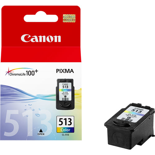 Canon CL-513 Color Ink Cartridge Cyan Magenta Yellow Pigment-Based 349 Pages
