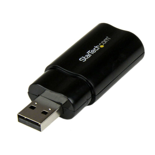 USB Stereo Audio Adapter StarTech.com ICUSBAUDIOB External Sound Card Compact Plug-and-Play