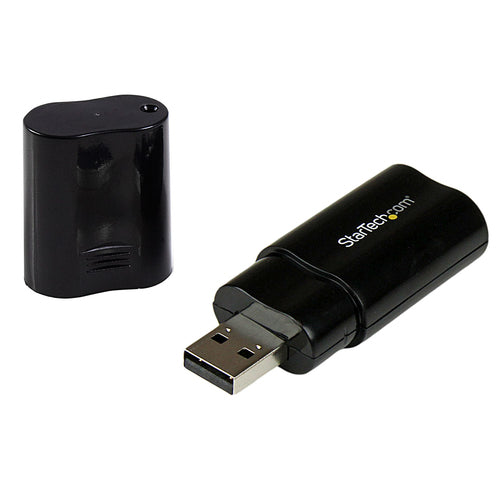 USB Stereo Audio Adapter StarTech.com ICUSBAUDIOB External Sound Card Compact Plug-and-Play