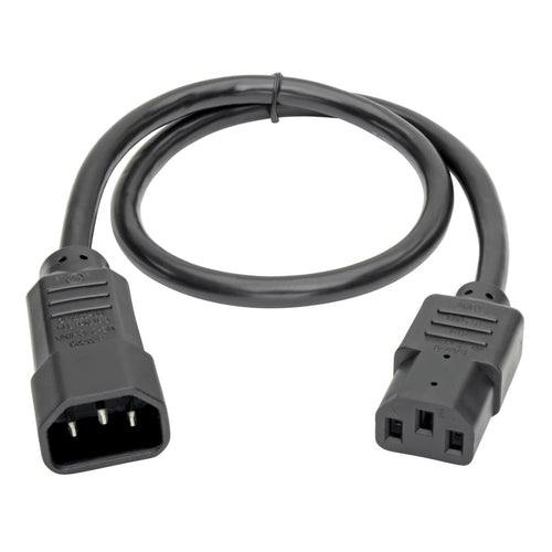 Power Extension Cable Tripp Lite P004-002 2ft C14 C13 10A 18AWG