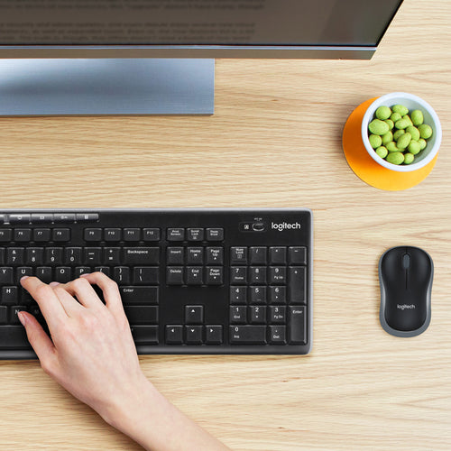 Keyboard Mouse Combo Logitech MK270 Wireless QWERTZ Full-size - 920-004534