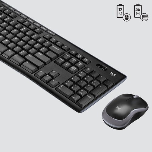 Keyboard Mouse Combo Logitech MK270 Wireless QWERTZ Full-size - 920-004534