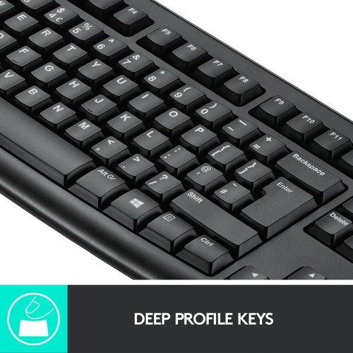 Keyboard Mouse Combo Logitech MK270 Wireless QWERTZ Full-size - 920-004534