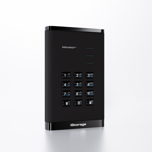 iStorage diskAshur3 4TB Secure Portable SSD FIPS 140-3 AES Encryption