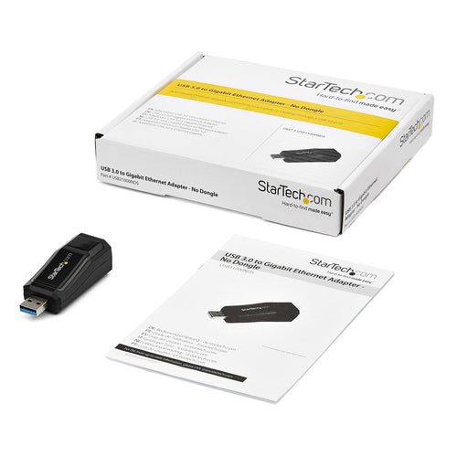USB Network Adapter StarTech.com USB 3.0 Gigabit Ethernet 1000 Mbps Portable