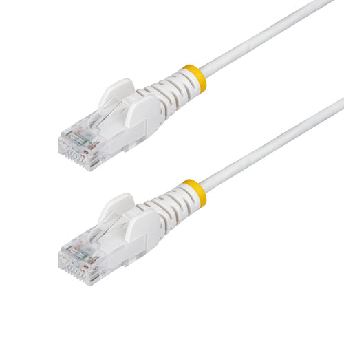 CAT6 Ethernet Cable 15ft Slim White Snagless 100W PoE
