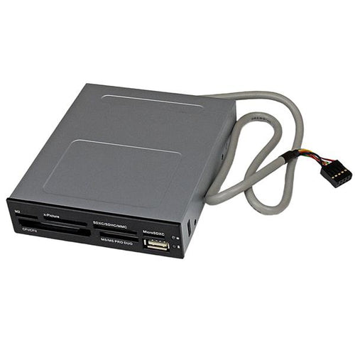 StarTech.com 35FCREADBK3 USB 2.0 Multi-Card Reader - Internal, Black | SD, microSD, CF Support