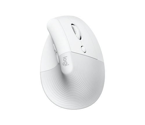 Vertical Ergonomic Mouse Logitech Lift 4000 DPI RF Wireless Bluetooth White