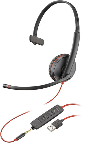 HP Poly Blackwire 3215 Monaural USB-A Headset