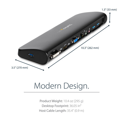 StarTech.com USB3SDOCKHDV laptop dock/port replicator