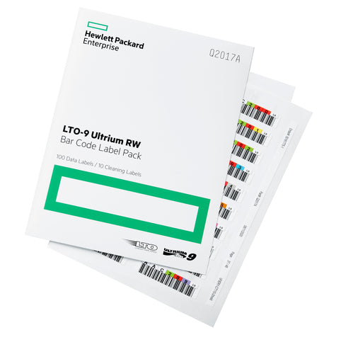 HPE LTO-9 Ultrium RW Bar Code Label Pack